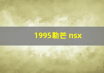 1995勒芒 nsx